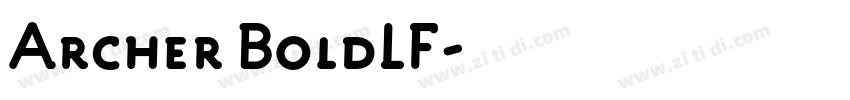 Archer BoldLF字体转换